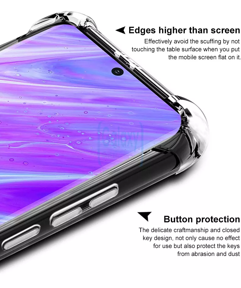 Чехол бампер Imak Shock-resistant для Samsung Galaxy S20 Ultra Black (Черный)