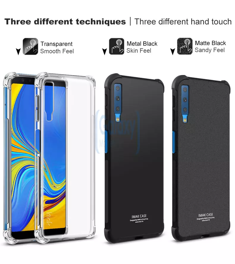 Чехол бампер Imak Shock-resistant Case для Samsung Galaxy A7 2018 Transparent (Прозрачный)