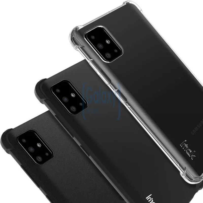 Чехол бампер Imak Shock-resistant для Samsung Galaxy S10 Lite Matte black (Матовый черный)