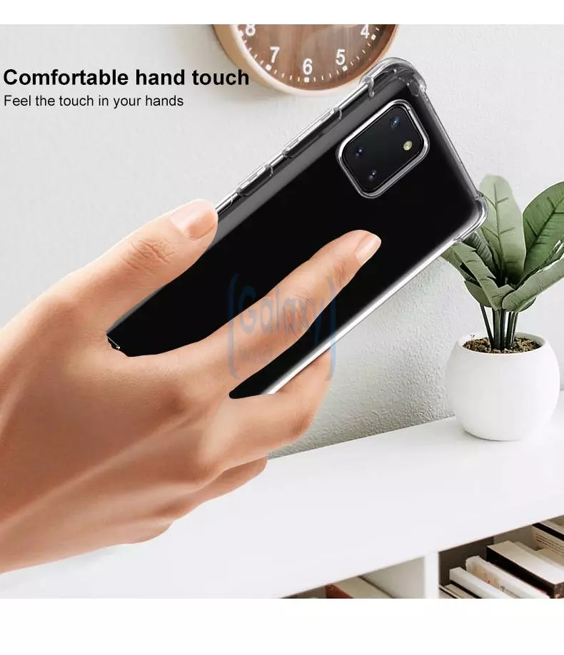 Чехол бампер Imak Shock-resistant для Samsung Galaxy Note 10 Lite Transparent (Прозрачный)