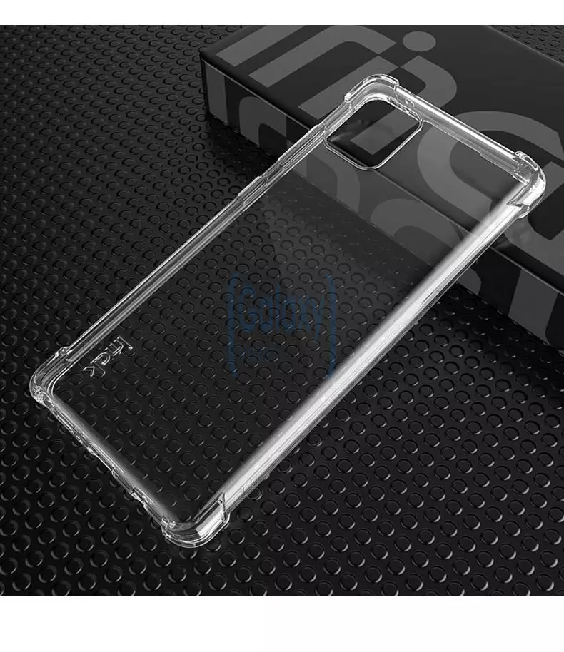Чехол бампер Imak Shock-resistant для Samsung Galaxy Note 10 Lite Matte black (Матовый черный)