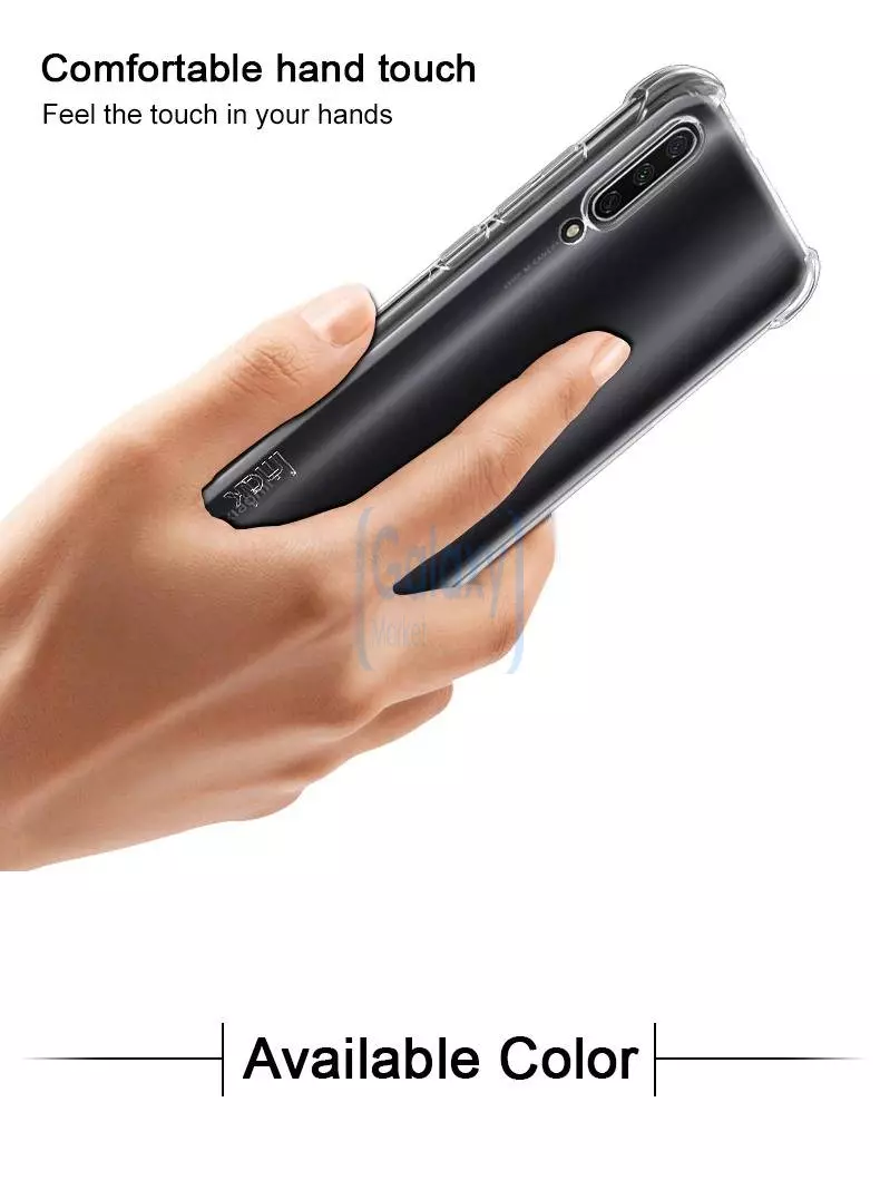 Чехол бампер Imak Shock-resistant для Samsung Galaxy A90 Transparent (Прозрачный)