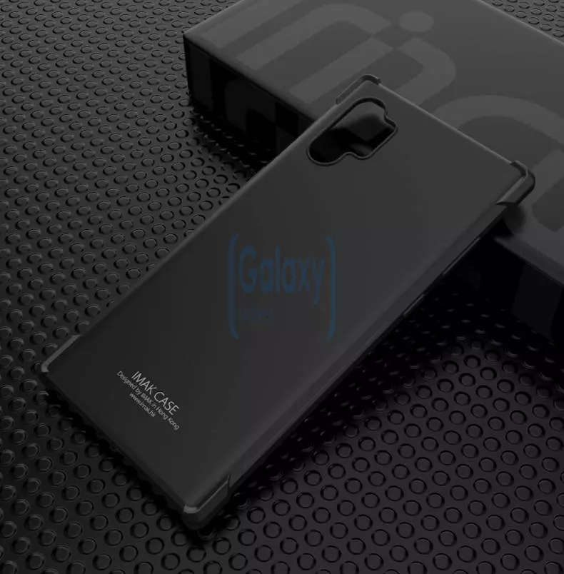 Чехол бампер Imak Shock-resistant для Samsung Galaxy Note 10 Plus Matte black (Матовый черный)