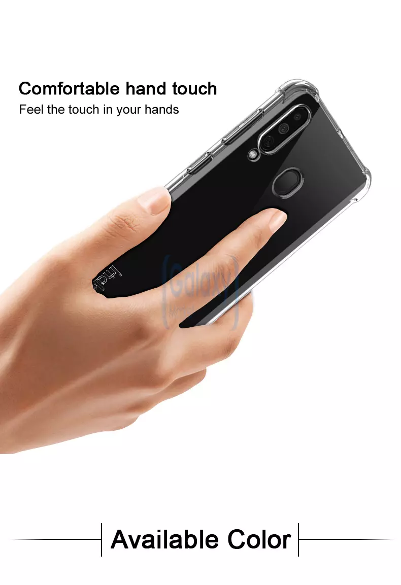 Чехол бампер Imak Shock-resistant для Samsung Galaxy M40 Transparent (Прозрачный)