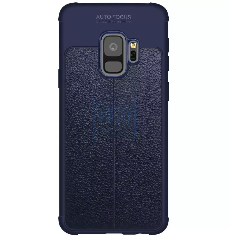 Чехол бампер Imak TPU Leather Pattern для Samsung Galaxy S9 Plus Blue (Синий)