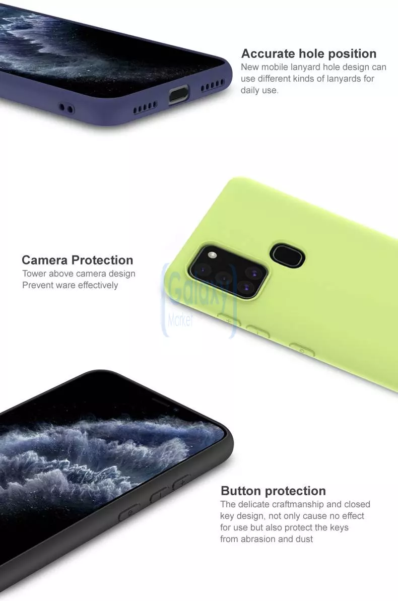 Чехол бампер Imak UC-1 Series для Samsung Galaxy A21s Green (Зеленый)