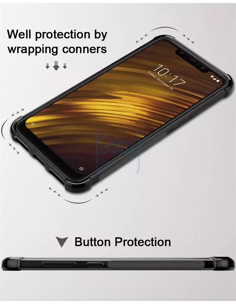 Чехол бампер Imak Vega Carbon для Samsung Galaxy A20s Black (Черный)