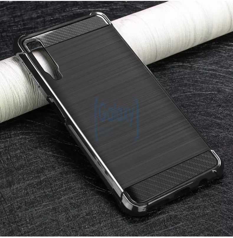 Чехол бампер Imak Vega Carbon Case для Samsung Galaxy A7 2018 Black (Черный)
