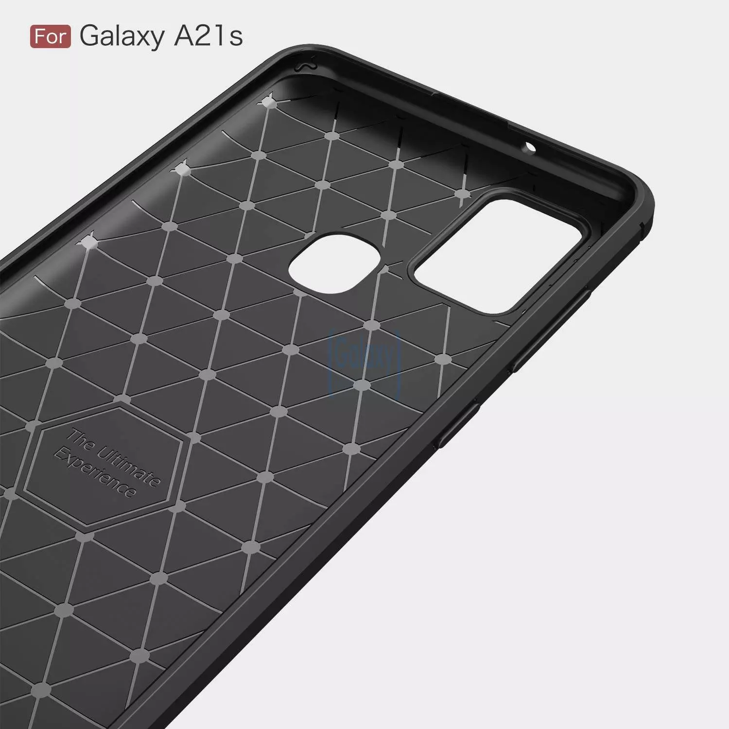 Чехол бампер Ipaky Carbon Fiber для Samsung Galaxy A21s Gray (Серый)