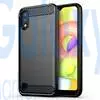 Чехол бампер Ipaky Carbon Fiber для Samsung Galaxy A01 Black (Черный)