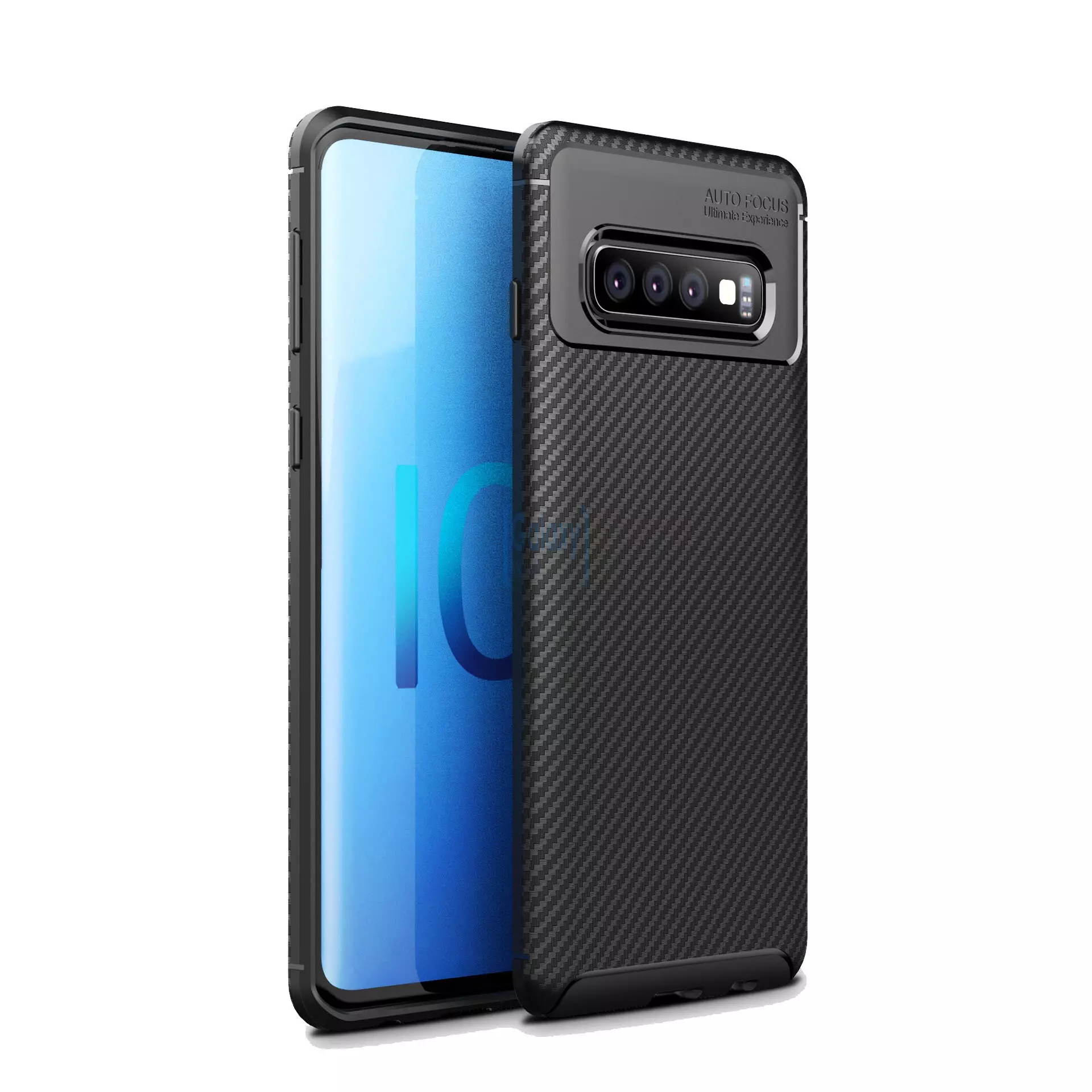 Чехол бампер Ipaky Lasy Case для Samsung Galaxy S10 Plus Black (Черный)