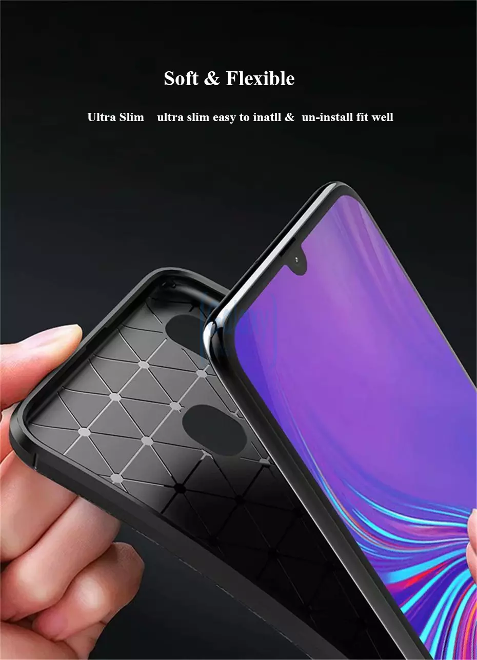 Чехол бампер Ipaky Lasy Case для Samsung Galaxy A30 Black (Черный)