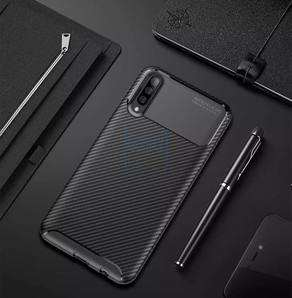 Чехол бампер Ipaky Lasy Case для Samsung Galaxy A60 Black (Черный)