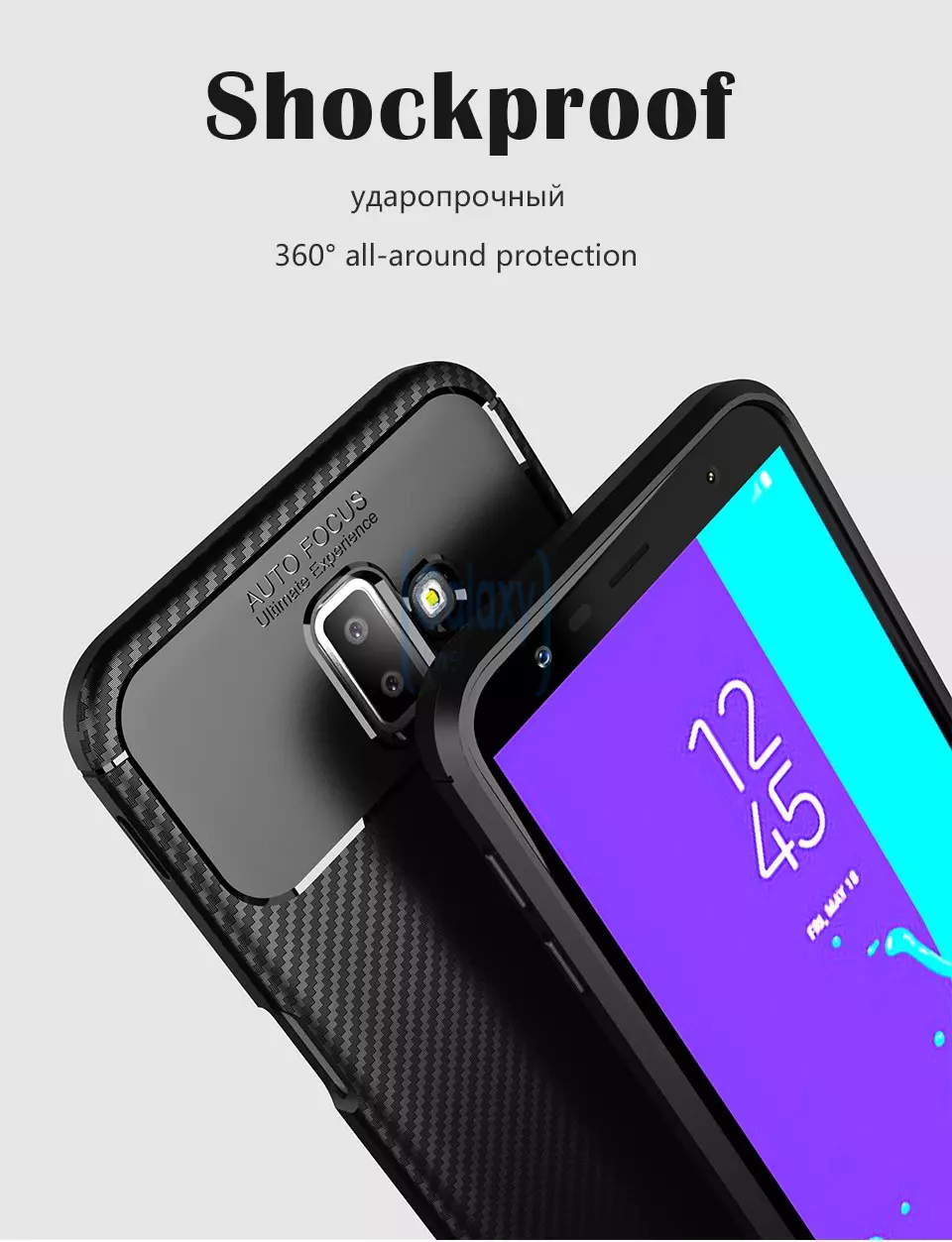 Чехол бампер Ipaky Lasy Case для Samsung Galaxy J6 Plus Black (Черный)