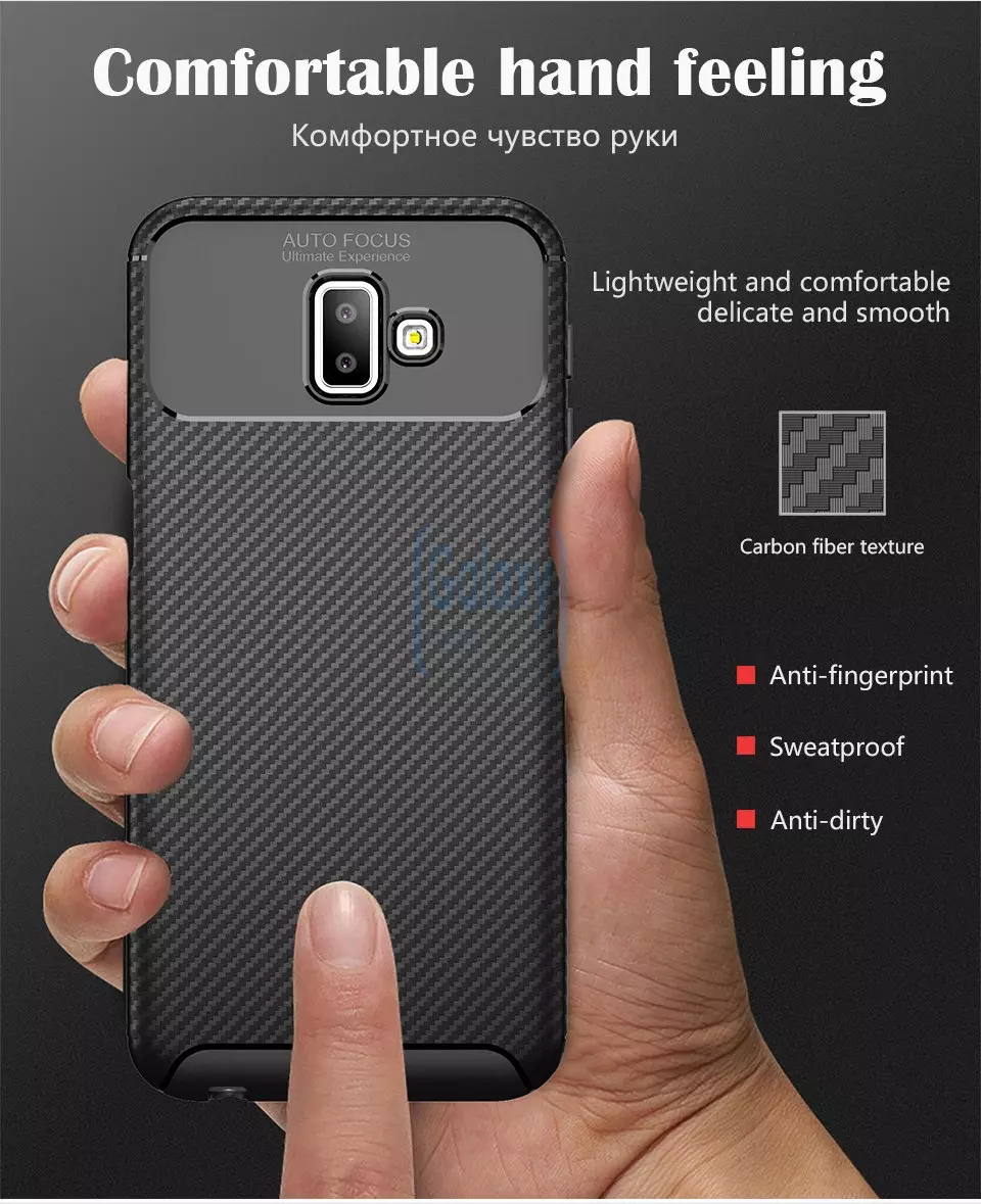 Чехол бампер Ipaky Lasy Case для Samsung Galaxy J6 Plus Brown (Коричневый)