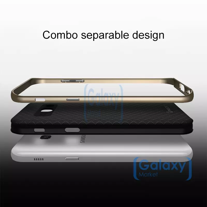 Чехол бампер Ipaky Original Case для Samsung Galaxy A3 (A3 2017) Silver (Серебро)