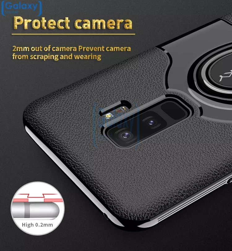 Чехол бампер Ipaky Ring Case для Samsung Galaxy S9 Black (Черный)