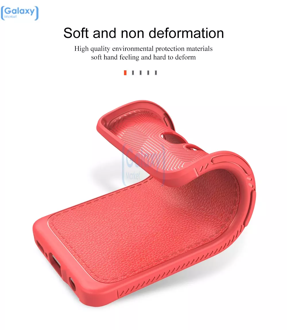 Чехол бампер Lenuo Leather Fit Case для Samsung Galaxy S9 Plus Red (Красный)