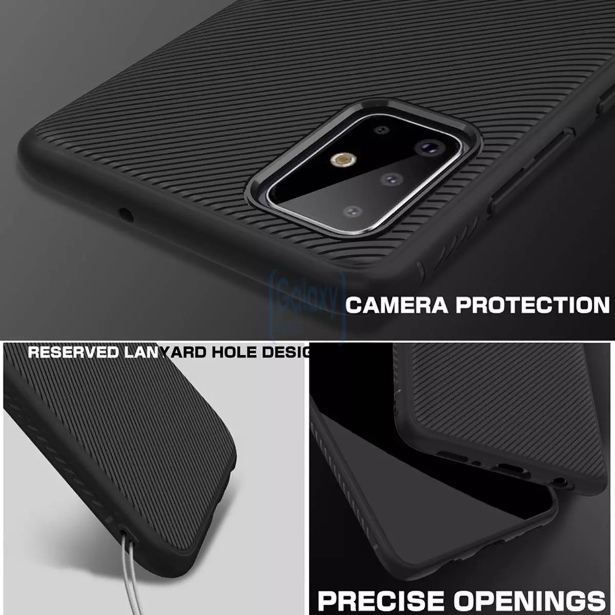 Чехол бампер Lenuo Leshen для Samsung Galaxy A71 Black (Черный)