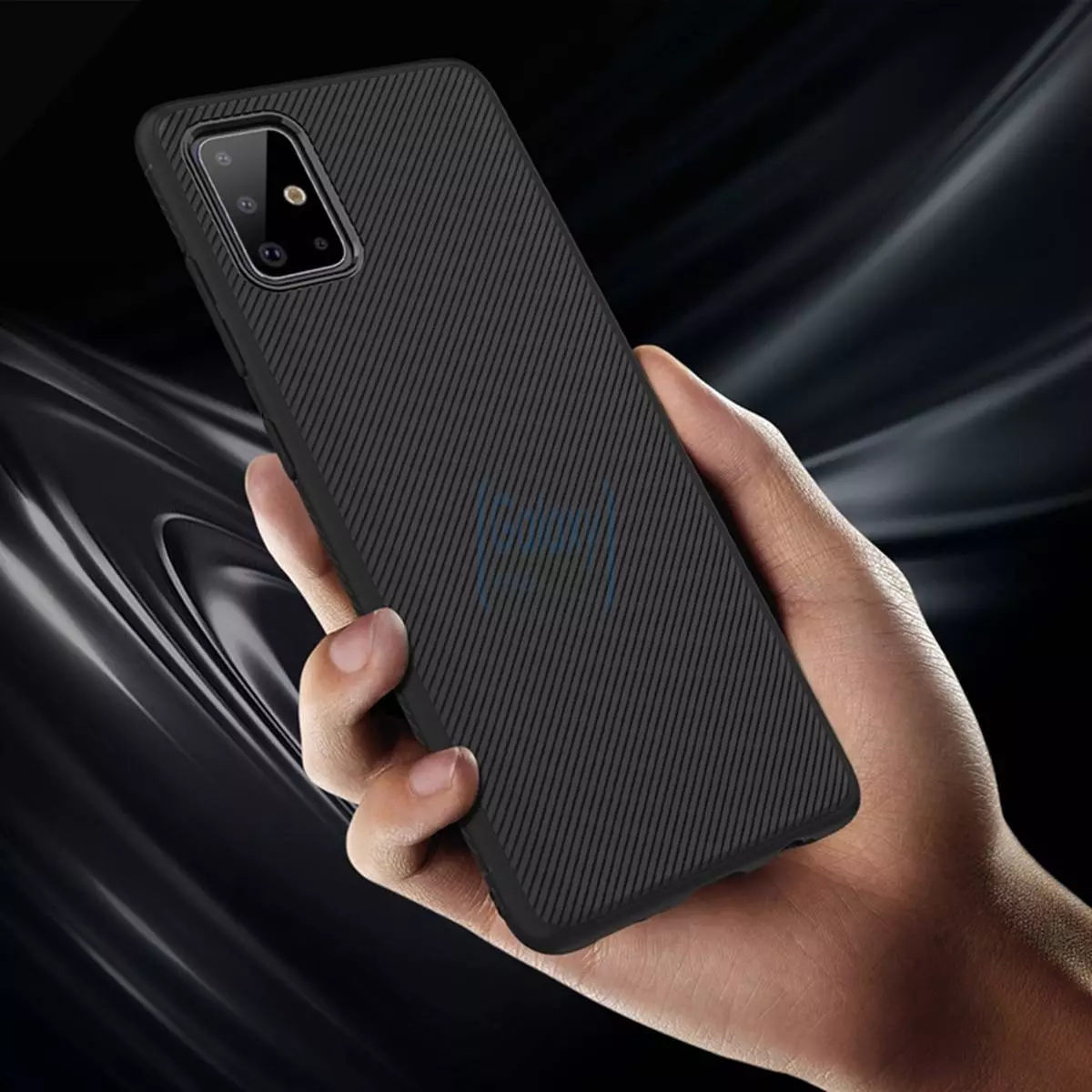 Чехол бампер Lenuo Leshen для Samsung Galaxy A71 Black (Черный)