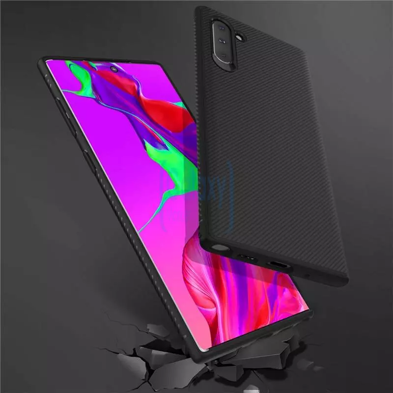 Чехол бампер Lenuo Leshen для Samsung Galaxy Note 10 Black (Черный)