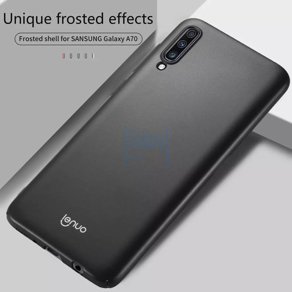 Чехол бампер Lenuo Matte для Samsung Galaxy A30s Blue (Синий) Чехол бампер Lenuo Matte для Samsung Galaxy A30s Blue (Синий)