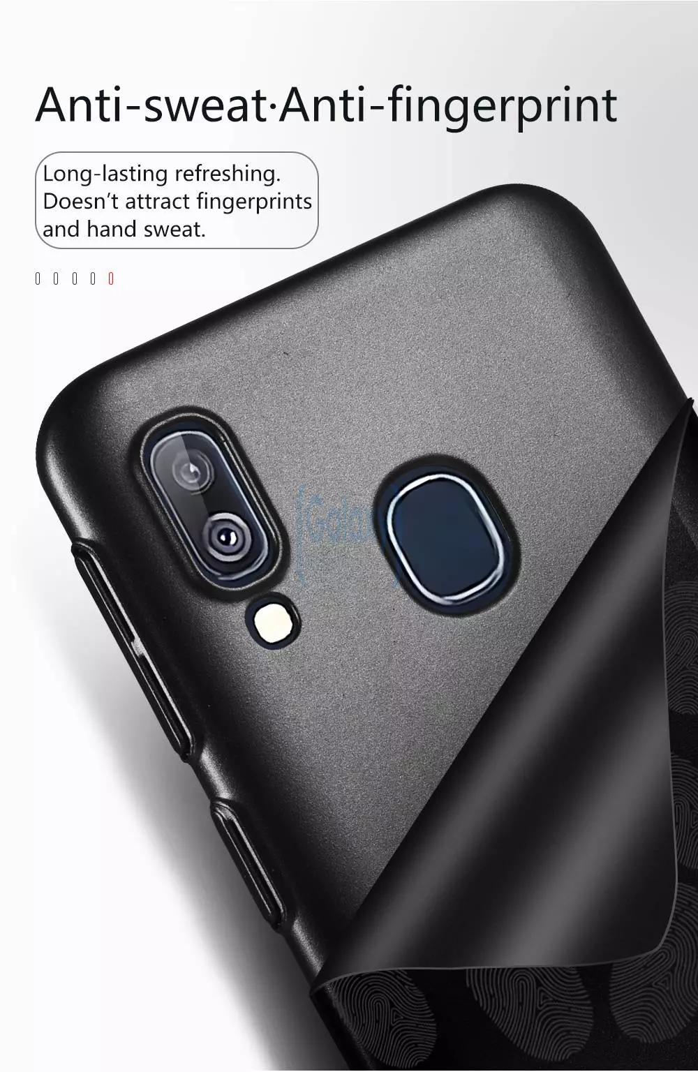 Чехол бампер Lenuo Matte для Samsung Galaxy A10s Black (Черный)