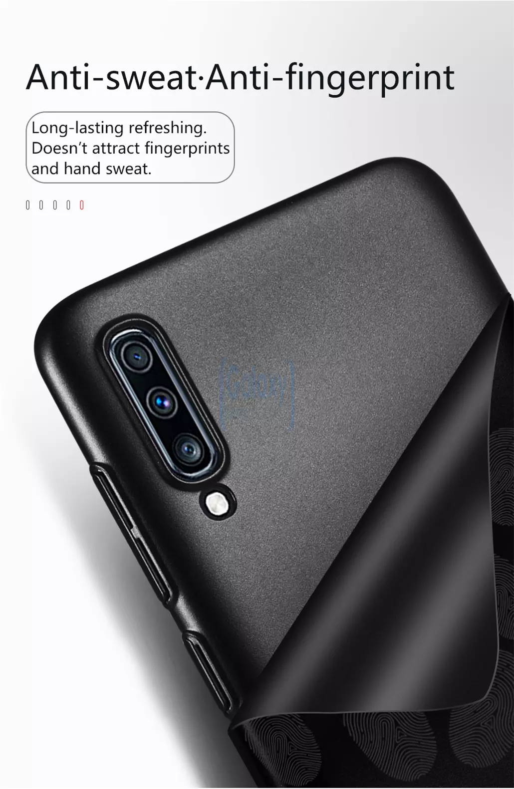 Чехол бампер Lenuo Matte для Samsung Galaxy A70s Gold (Золотой)