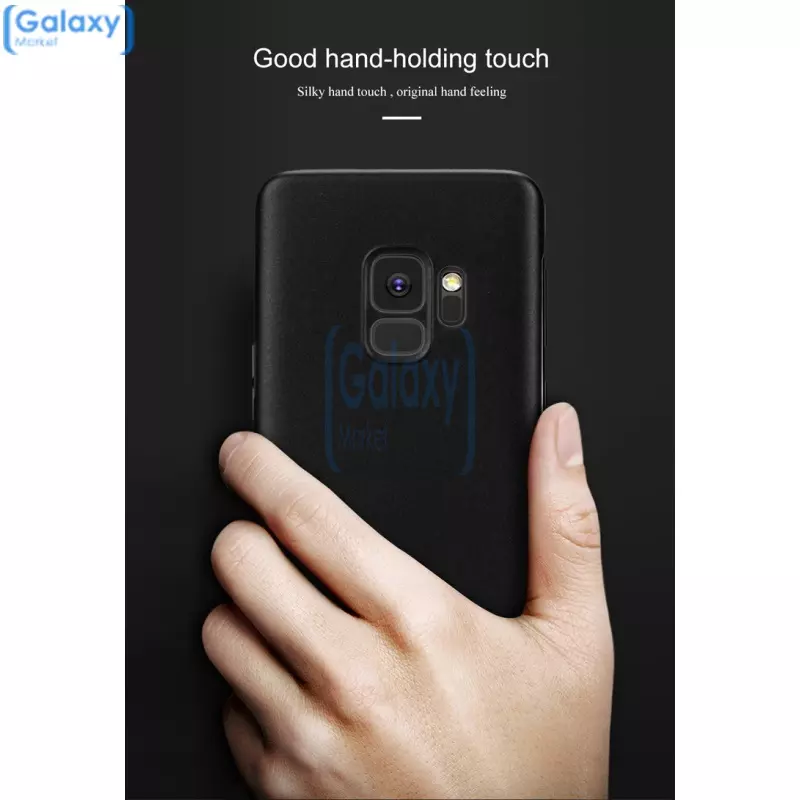 Чехол бампер Lenuo Matte Case для Samsung Galaxy S9 Black (Черный)