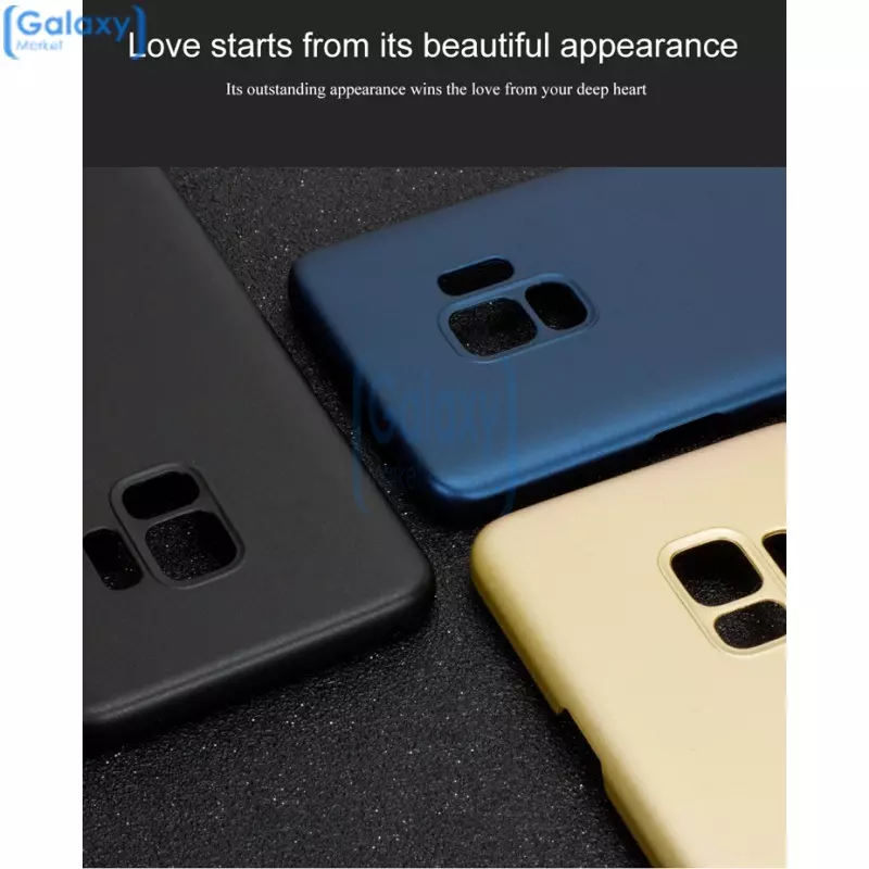Чехол бампер Lenuo Matte Case для Samsung Galaxy S9 Blue (Синий)