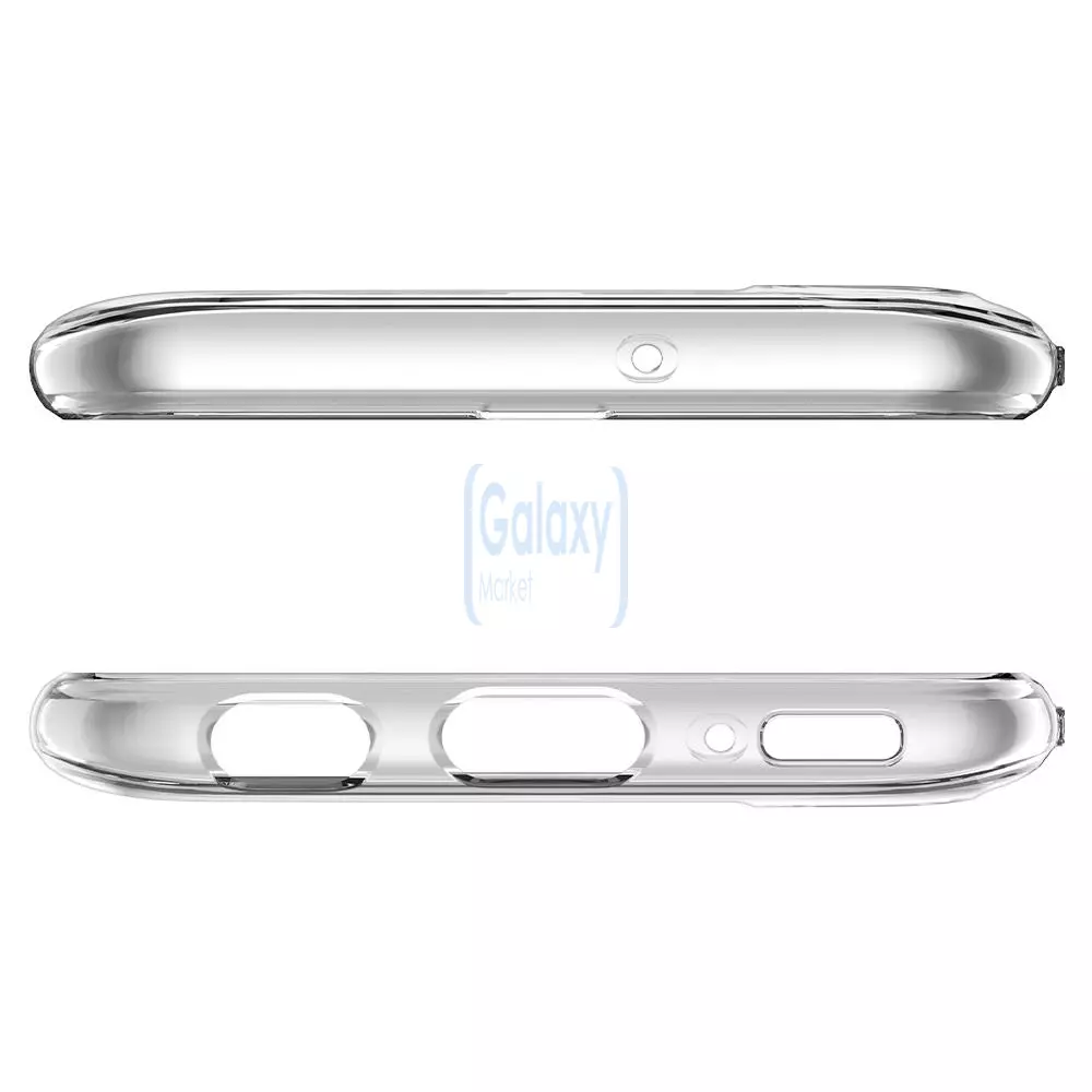 Чехол бампер Spigen Case Liquid Crystal для Samsung Galaxy A40 Crystal Clear (Прозрачный)