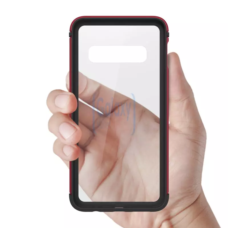 Противоударный металлический Чехол бампер Love Mei Shadow для Samsung Galaxy S10e Silver (Серебро)