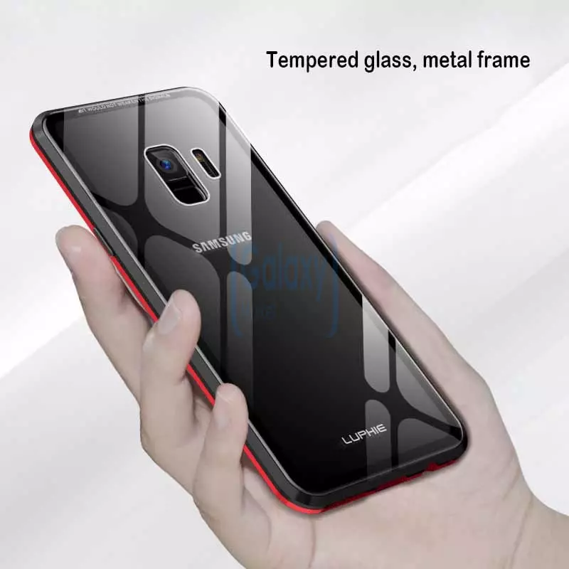 Чехол бампер Luphie Magnetic Case для Samsung Galaxy S9 Plus Gold (Золотой)