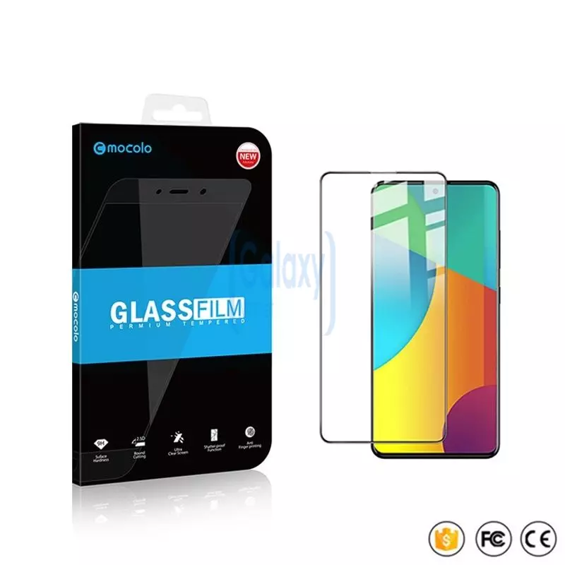 Защитное стекло Mocolo Full Cover Tempered Glass Protector для Samsung Galaxy A51 Black (Черный)