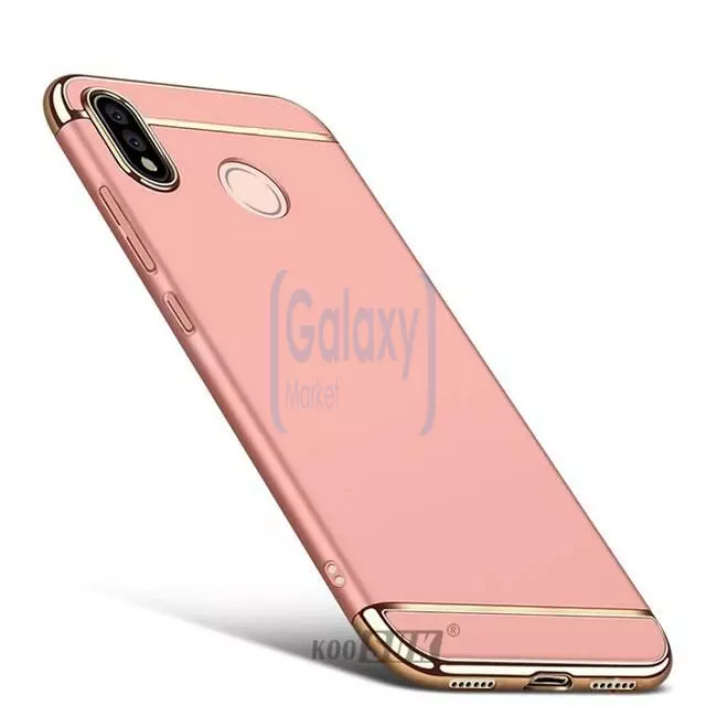 Чехол бампер Mofi Electroplating для Samsung Galaxy A40 Rose Gold (Розовое золото)