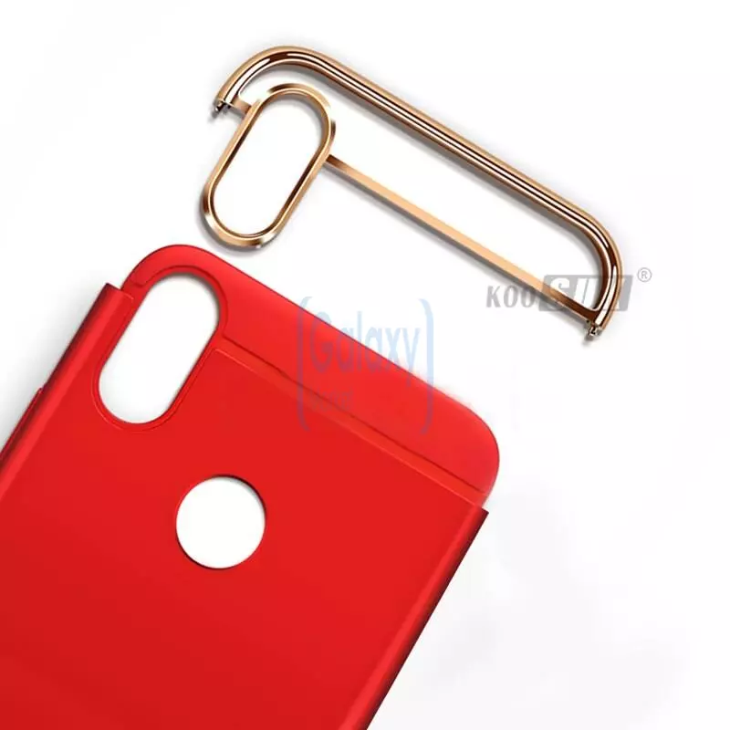 Чехол бампер Mofi Electroplating для Samsung Galaxy A40s Red (Красный)