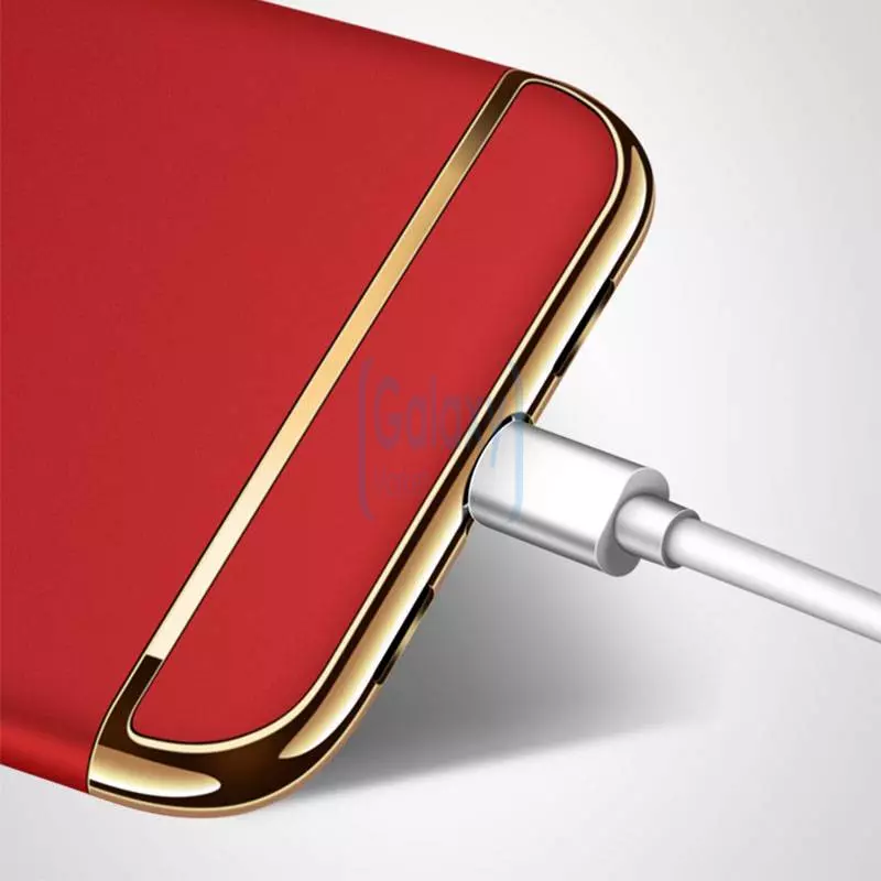 Чехол бампер Mofi Electroplating для Samsung Galaxy A60 Gold (Золотой)