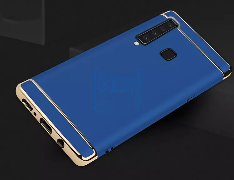 Чехол бампер Mofi Electroplating Case для Samsung Galaxy A9 2018 Blue (Синий)