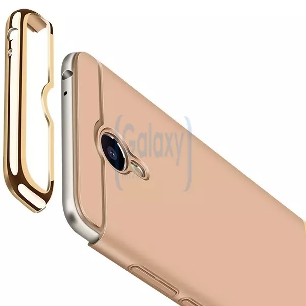 Чехол бампер Mofi Electroplating Case для Samsung Galaxy J4 Plus Rose Gold (Розовое золото)