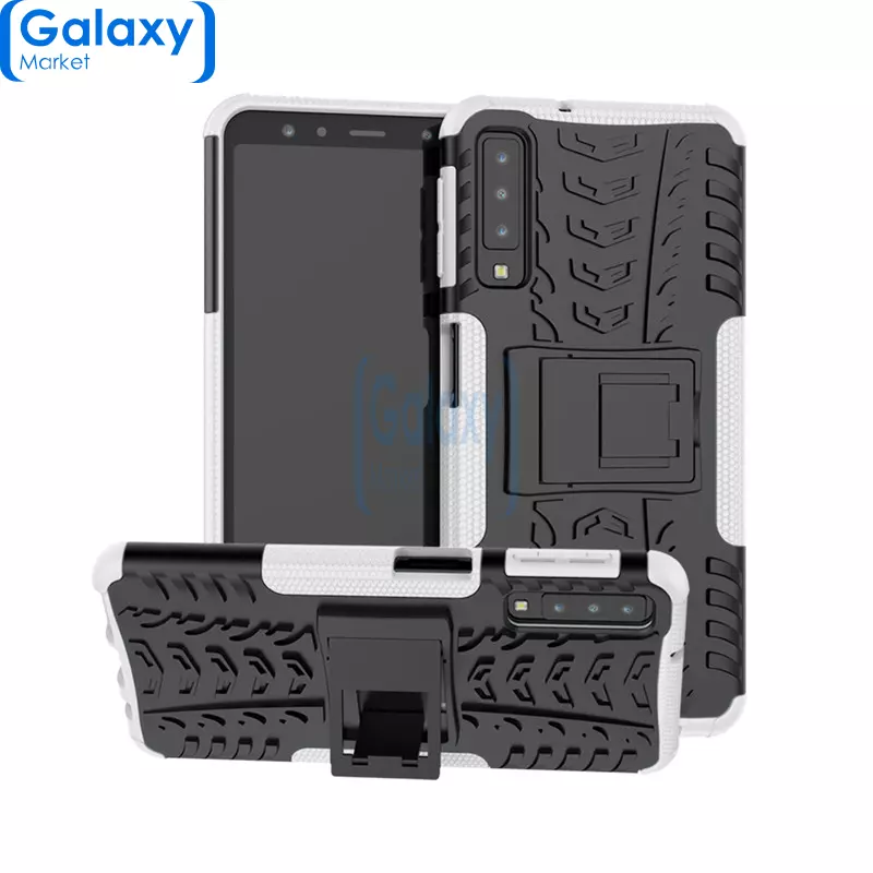 Чехол бампер Nevellya Series для Samsung Galaxy A7 (2018) White (Белый)