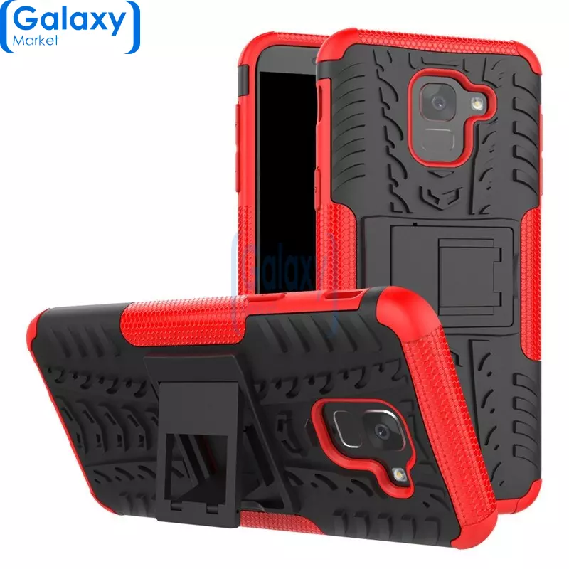 Чехол бампер Nevellya Series для Samsung Galaxy J6 (2018) Red (Красный)