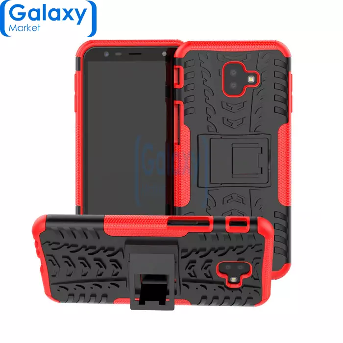 Чехол бампер Nevellya Series для Samsung Galaxy J6 Prime (2018) Red (Красный)