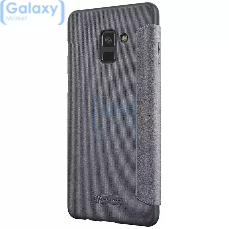ЗащитнаяЧехол книжка Nillkin New Leather Case Sparkle для Samsung Galaxy A8 Plus Black (Черный)