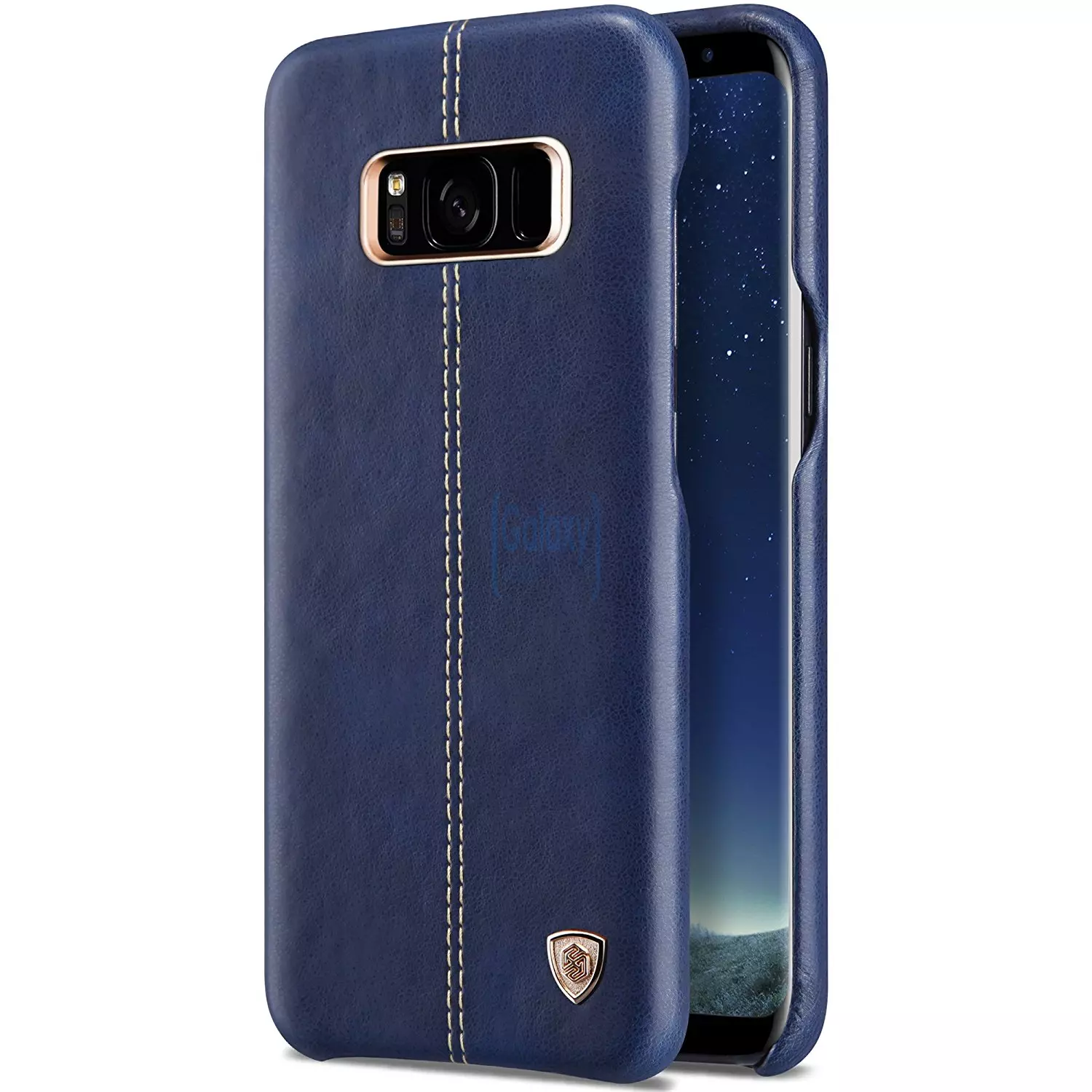 Чехол бампер Nillkin Englon Leather Cover Case для Samsung Galaxy S8 Plus Blue(Синий)
