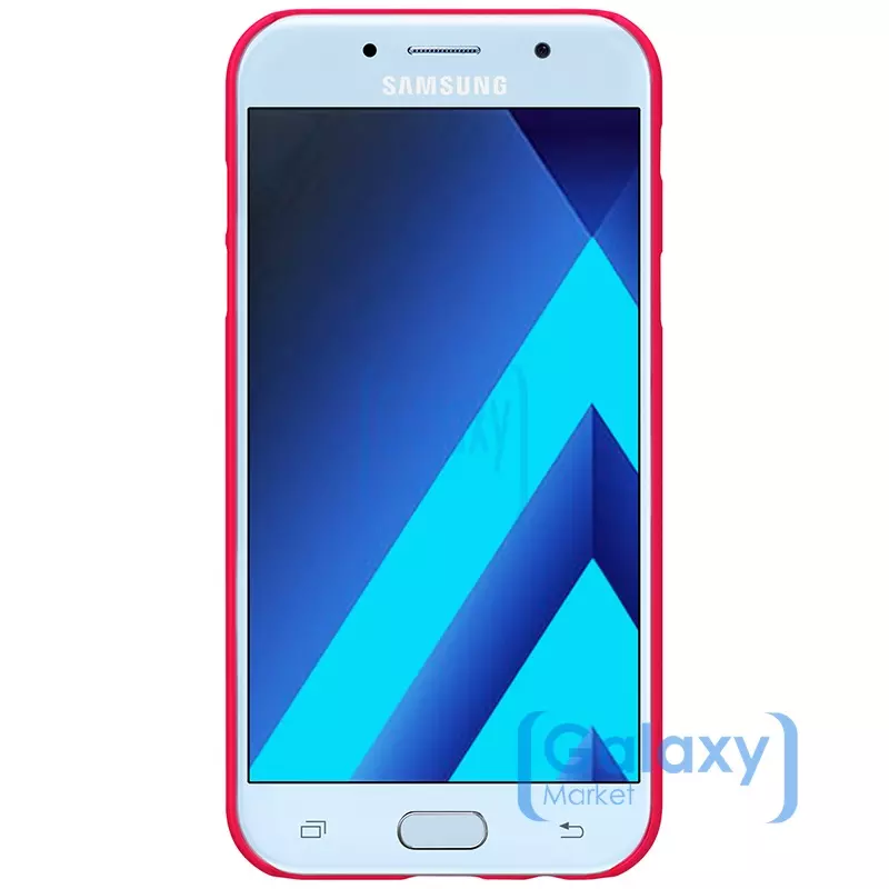 Чехол бампер Nillkin Super Frosted Shield для Samsung Galaxy A3 (A3 2017) Red (Красный)