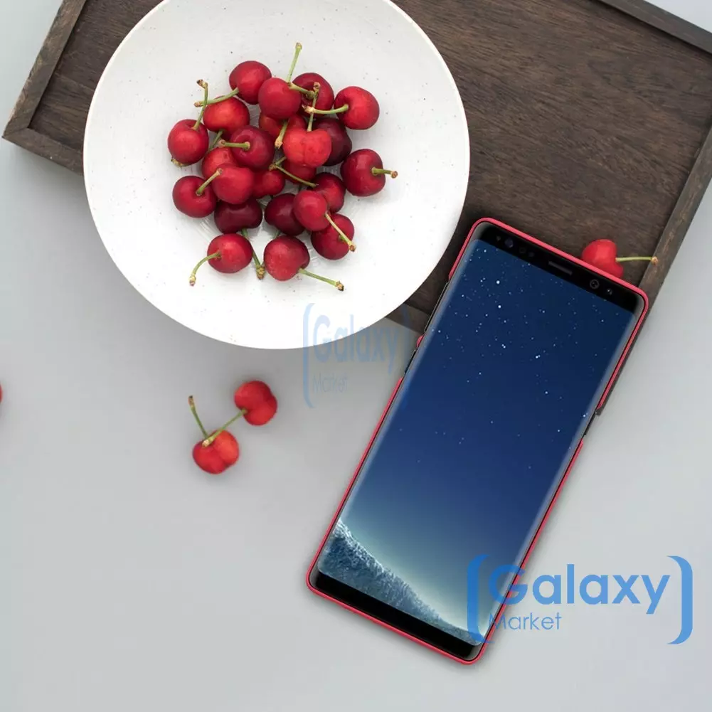 Чехол бампер Nillkin Super Frosted Shield для Samsung Galaxy Note 8 Red (Красный)