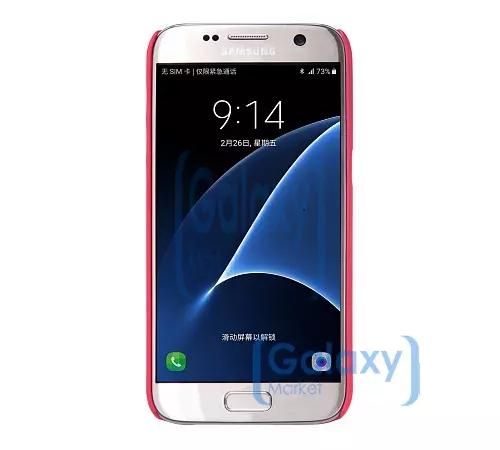 Чехол бампер Nillkin Super Frosted Shield для Samsung Galaxy S7 G930F Red (Красный)