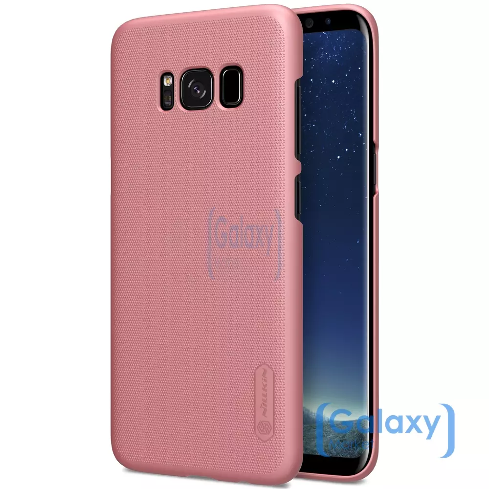 Чехол бампер Nillkin Super Frosted Shield для Samsung Galaxy S8 Rose Gold (Розовое Золото) Чехол бампер Nillkin Super Frosted Shield для Samsung Galaxy S8 Rose Gold (Розовое Золото)