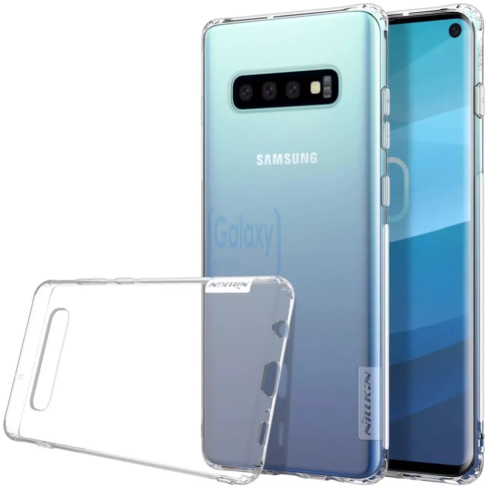 Чехол бампер Nillkin TPU Nature Case для Samsung Galaxy S10 Plus White (Белый)