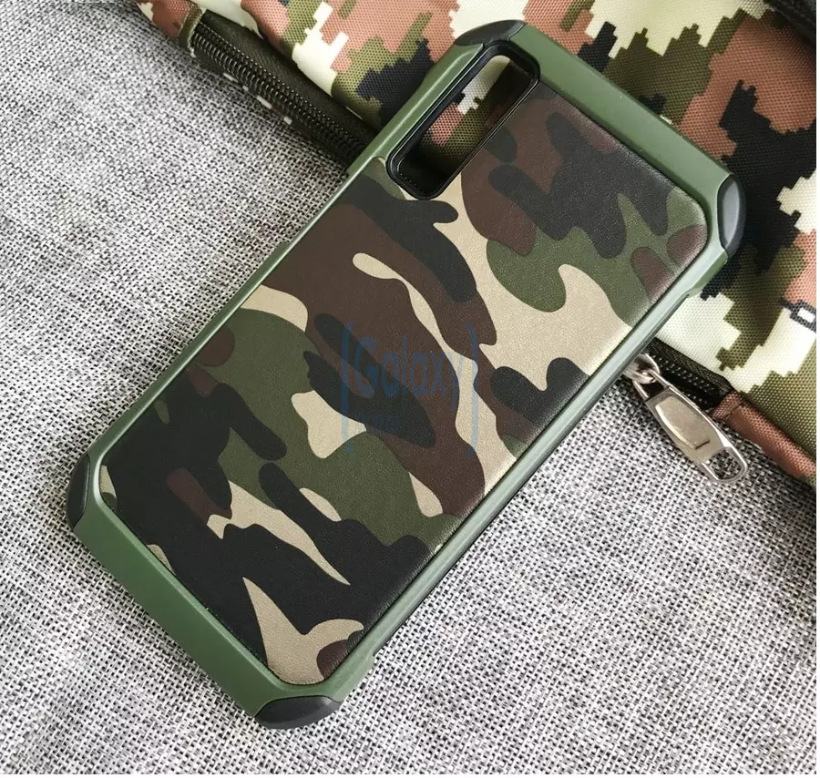 Чехол бампер NX Case Camouflage Series для Samsung Galaxy A7 2018 Green (Зеленый)